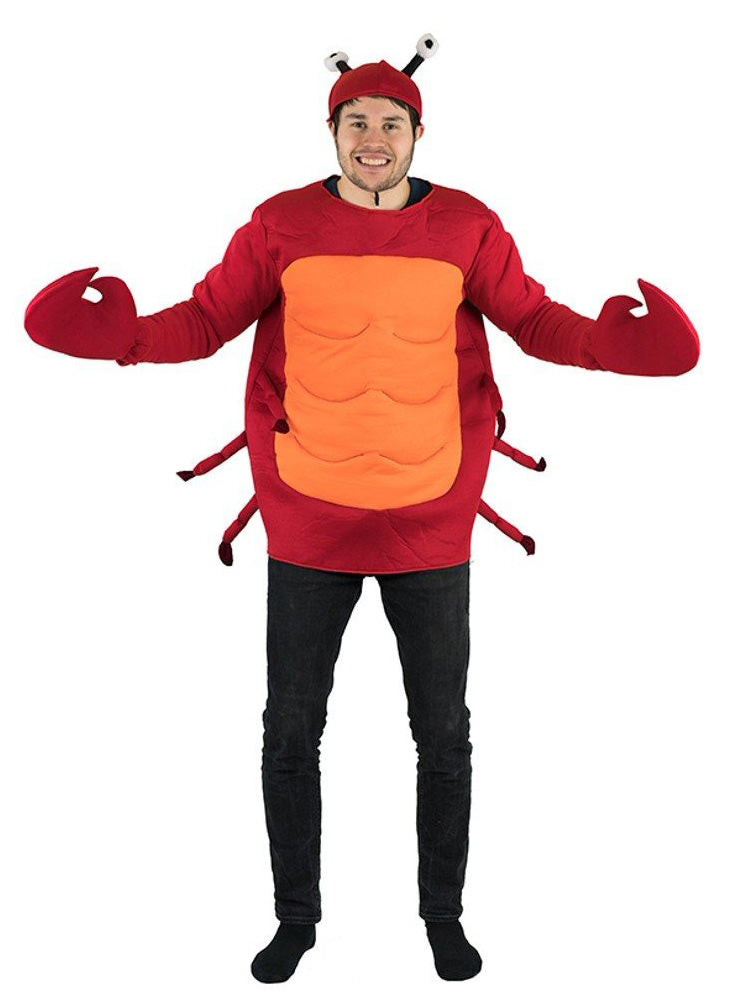 Red Crab Novelty Adults Sea Animal Costume - Main Image