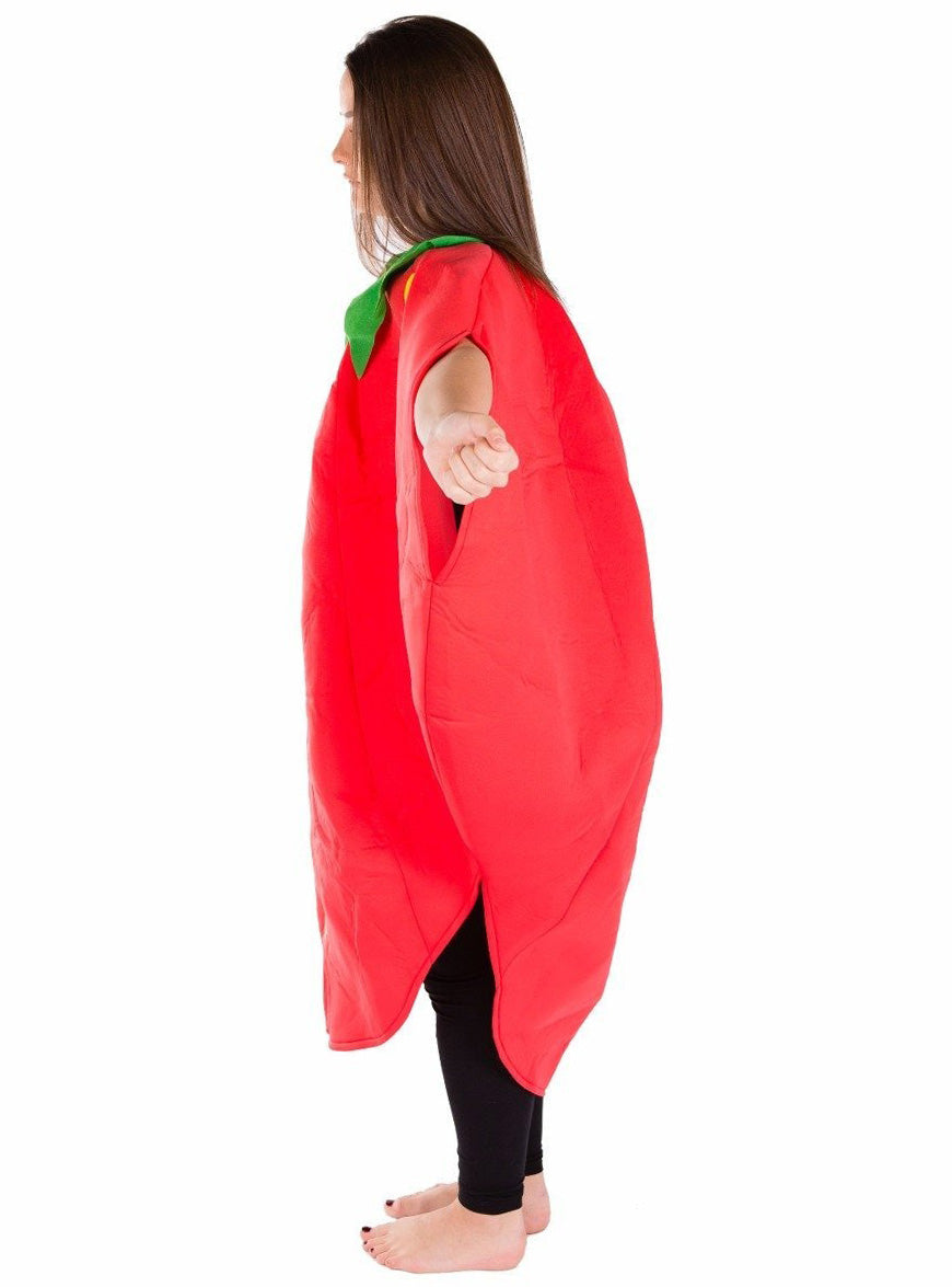 Red Strawberry Novelty Adults Fruit Costume - Side Image