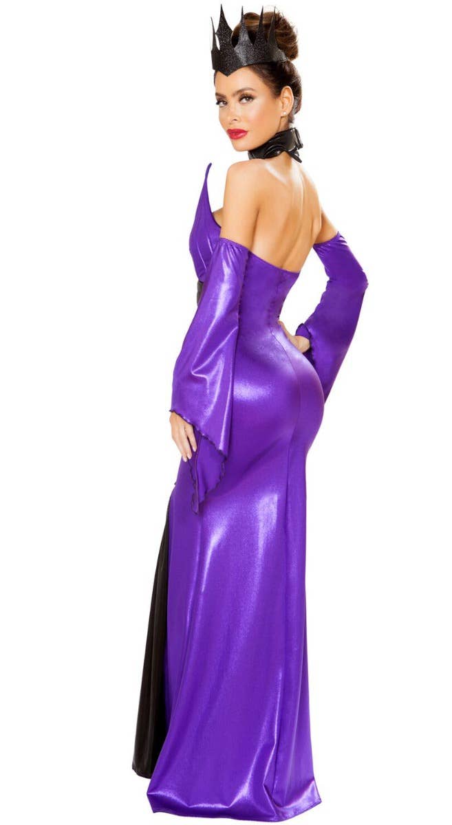 Wicked Queen Maleficent Sexy Women's Halloween Dark Fairy Costume Back Image