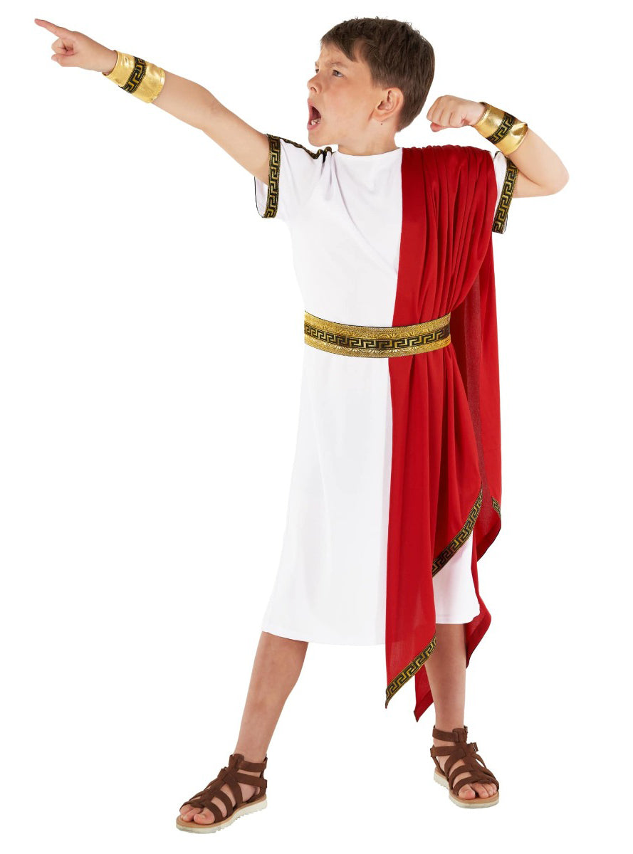 Roman Toga Boys Ancient Times Costume - Alternative Image 3