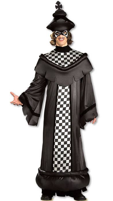 Black and White Chequered Chess King Men's Costume - Main Image