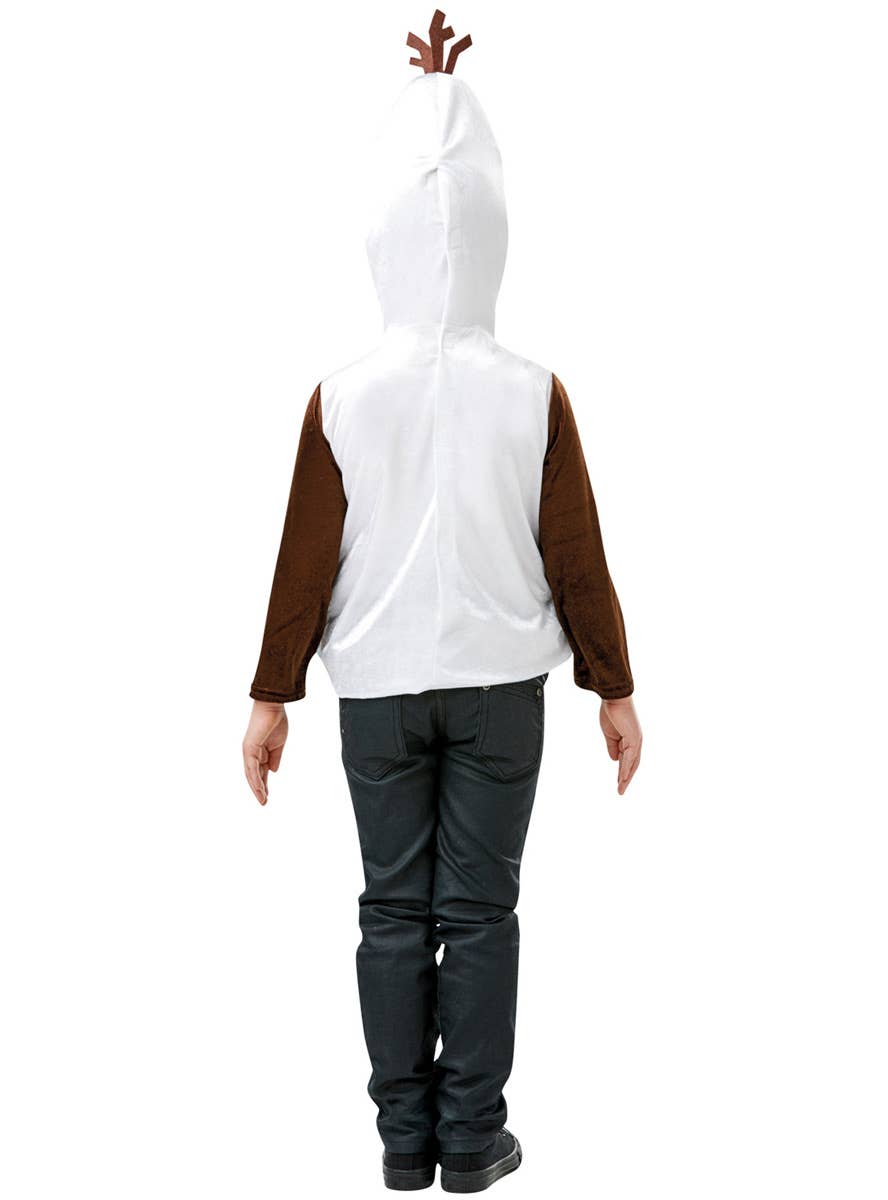 Boys Frozen 2 Olaf Fancy Dress Costume Back Image