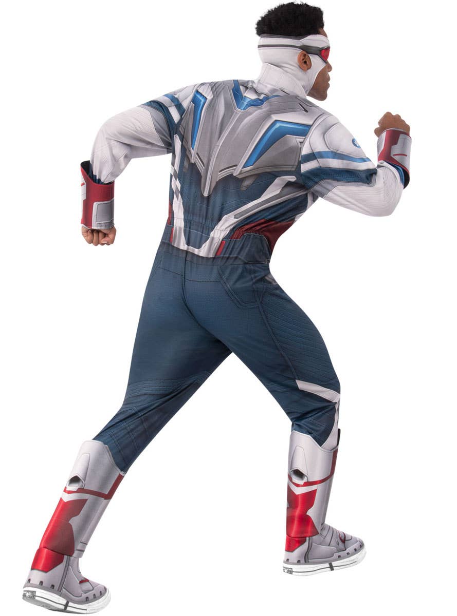 Men's Sam Wilson Captain America Deluxe Costume - Back Image