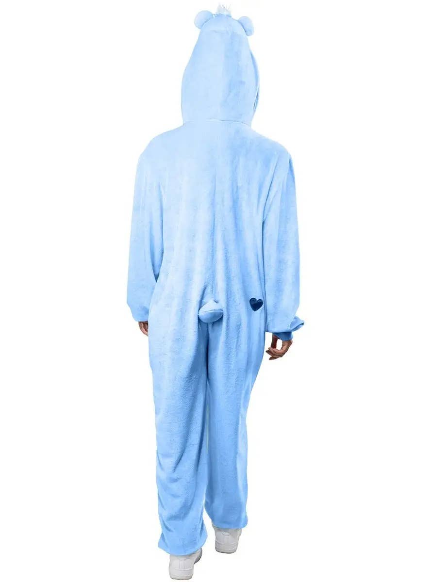 Image of Care Bears Men's Plus Size Blue Grumpy Bear Costume - Back Image