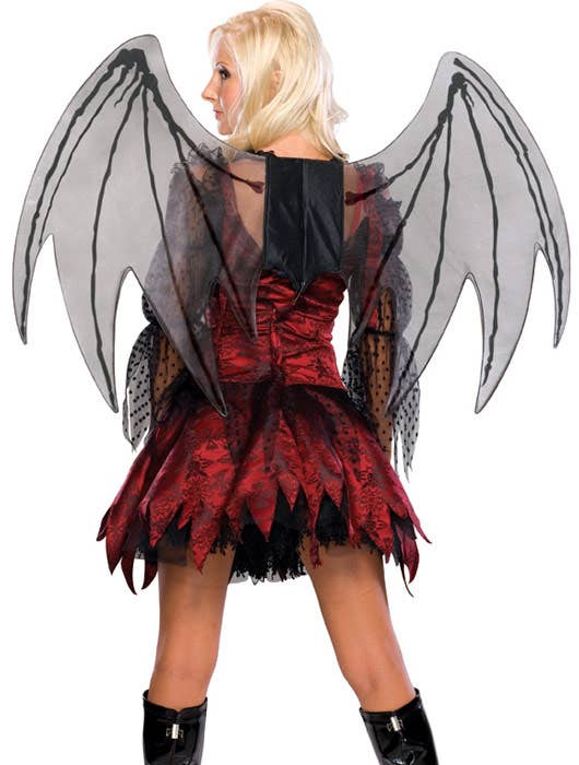 Large Black Mesh Fairy Costume Wings