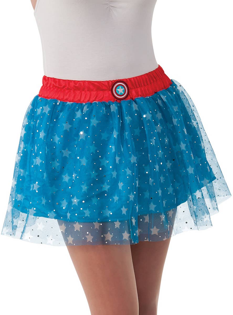American Dream Glitter Marvel Costume Skirt - Close Image