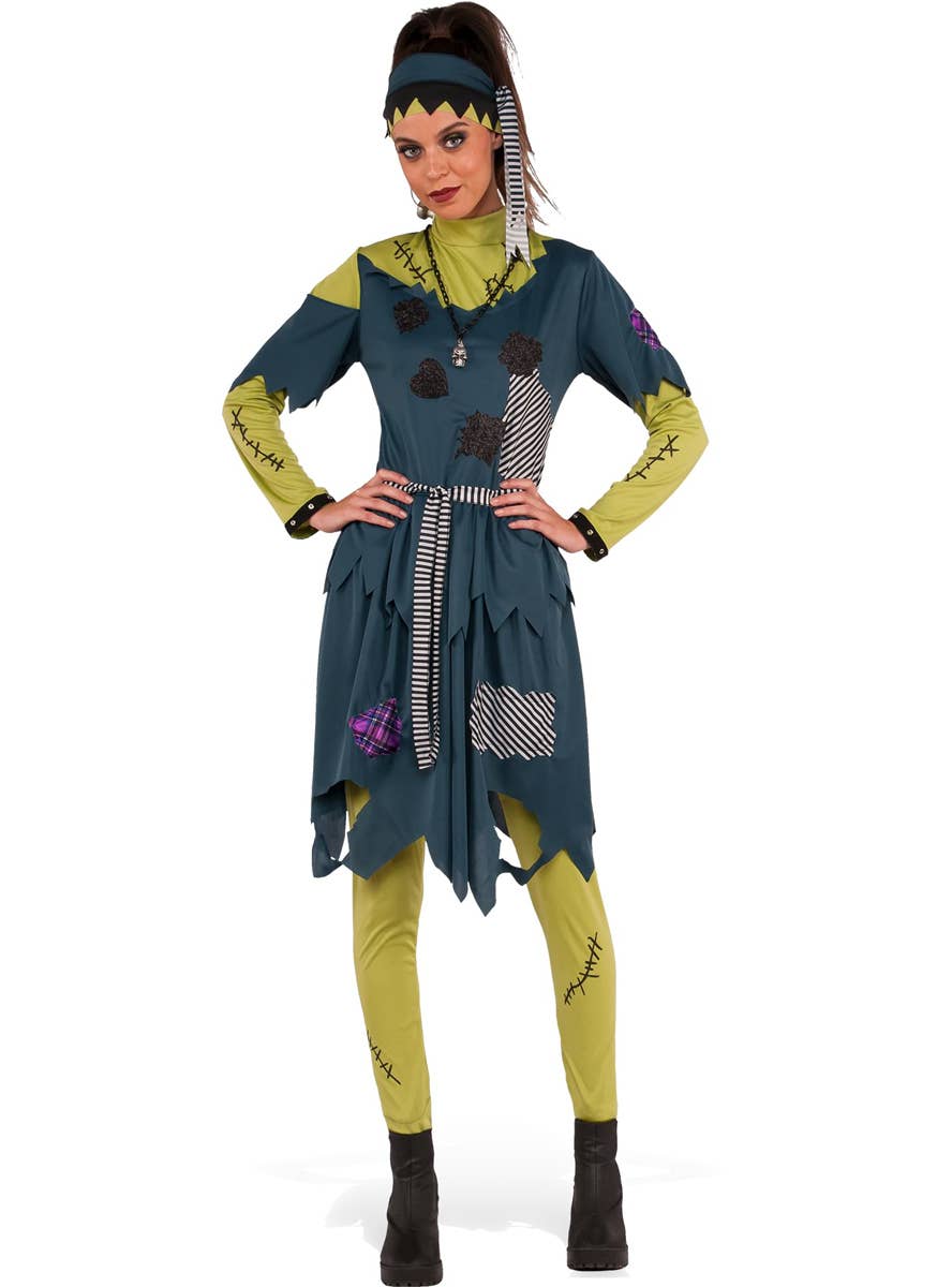 Patchwork Franny Stein Women's Frankenstein Monster Halloween Costume - Main Image