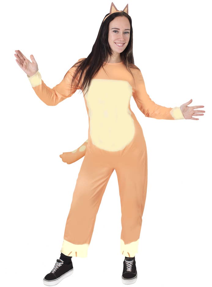 Women's Deluxe Licensed Bluey Chilli Costume - Alternative Front Image