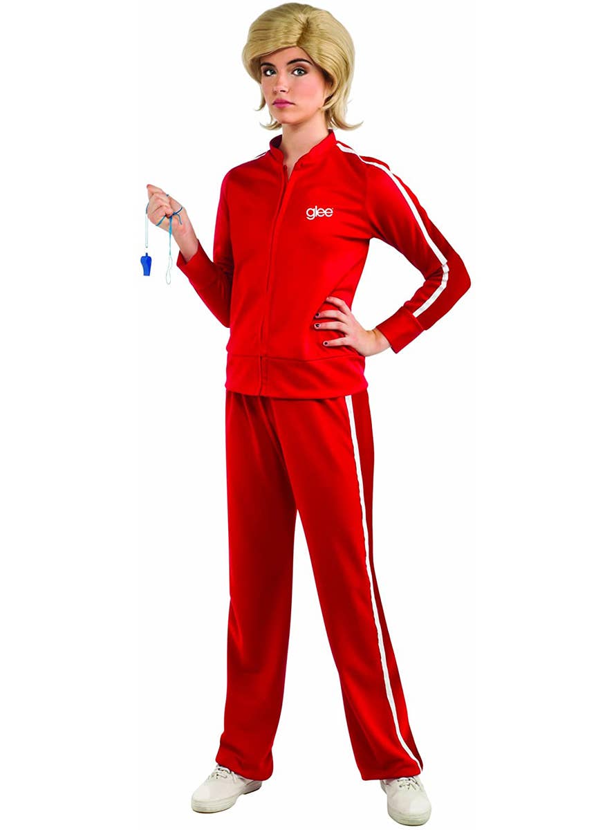 Glee- Sue's Red Track Suit Women's TV Movie Character Costume Main Image