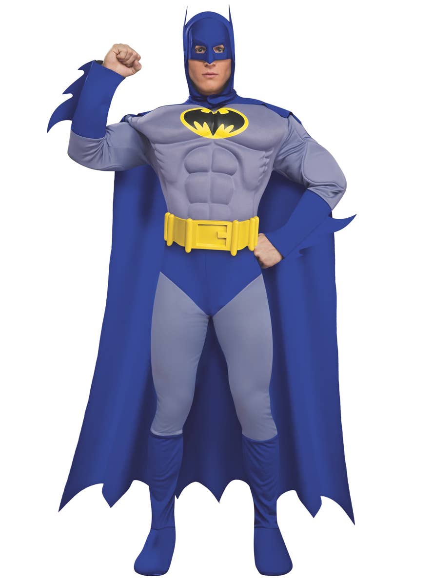 Batman Muscle Chest DC Comics Mens Fancy Dress Costume Main Image