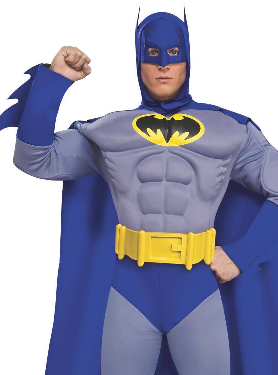 Batman Muscle Chest DC Comics Mens Fancy Dress Costume Main Image