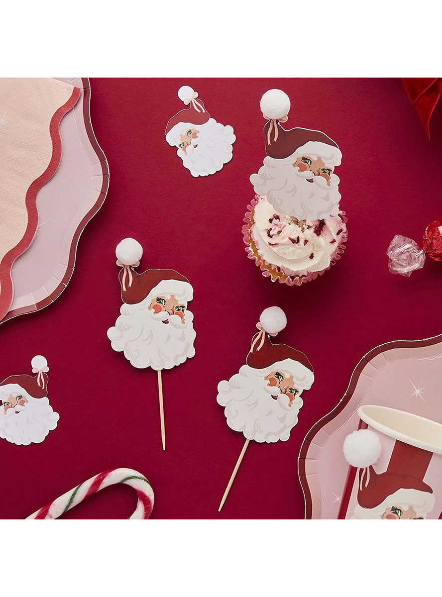 Santa Baby Christmas Food Picks 12 Pack – Lifestyle Image 3