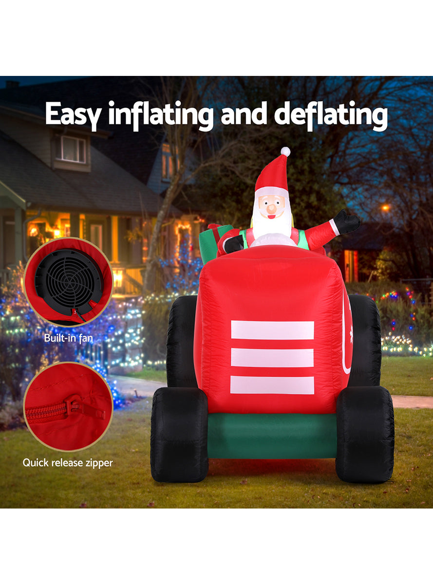 Santa in Truck 260cm Inflatable Christmas Decoration - Information Image 2