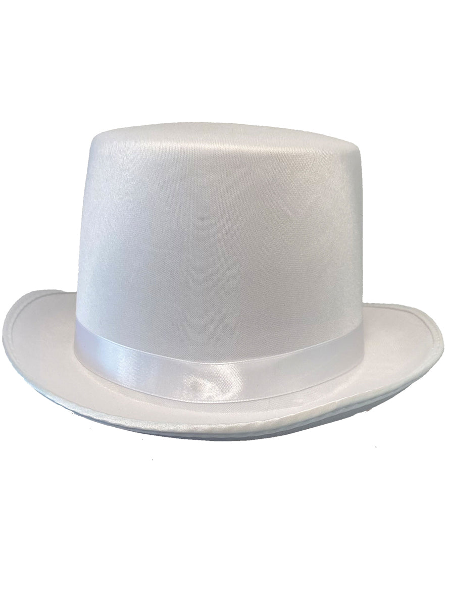 White Satin Top Hat