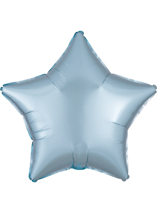 Satin Luxe Pastel Blue Foil 45cm Star Balloon - Main Image