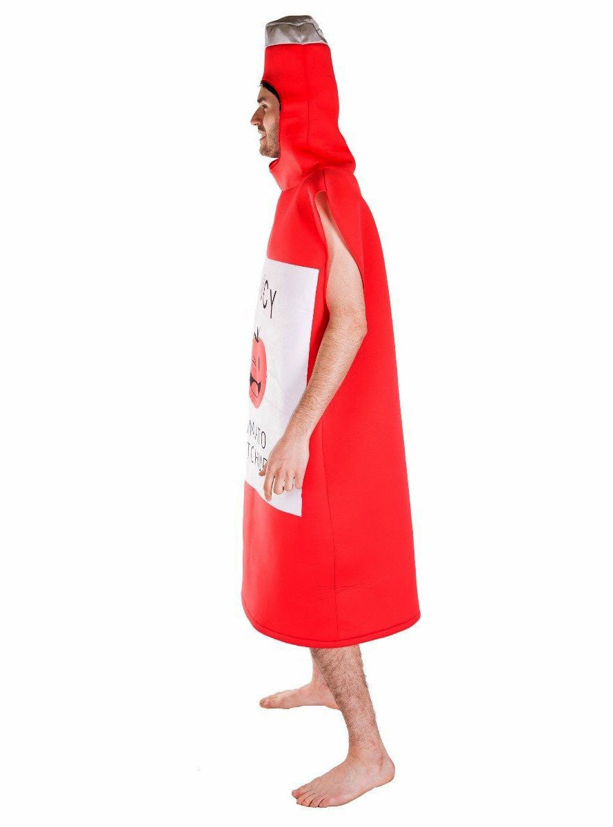 Saucy Tomato Ketchup Novelty Adults Costume - Side Image