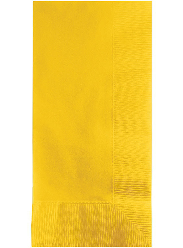 School Bus Yellow 50 Pack 40cm Dinner Napkins – Main Image