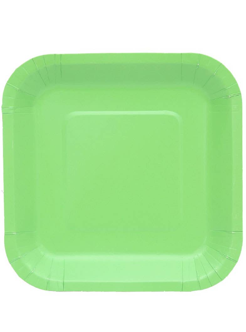 Image of Shamrock Green 20 Pack 18cm Square Paper Plates