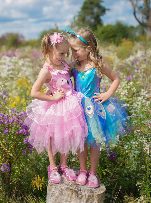 Shimmer Girls Peacock Tutu Costume - Lifestyle Image 6
