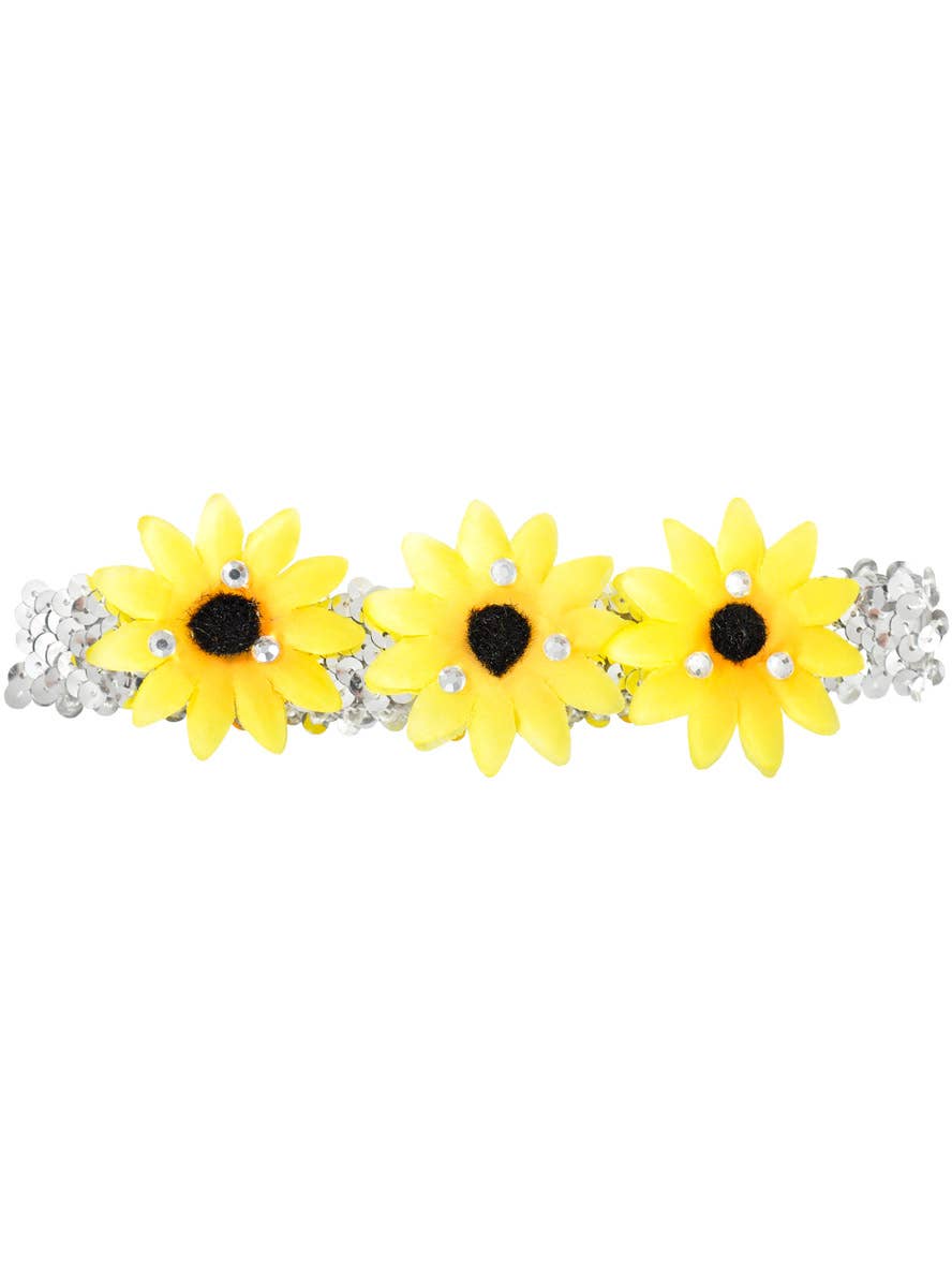 1970's Sunflower Hippie Flower Costume Headband