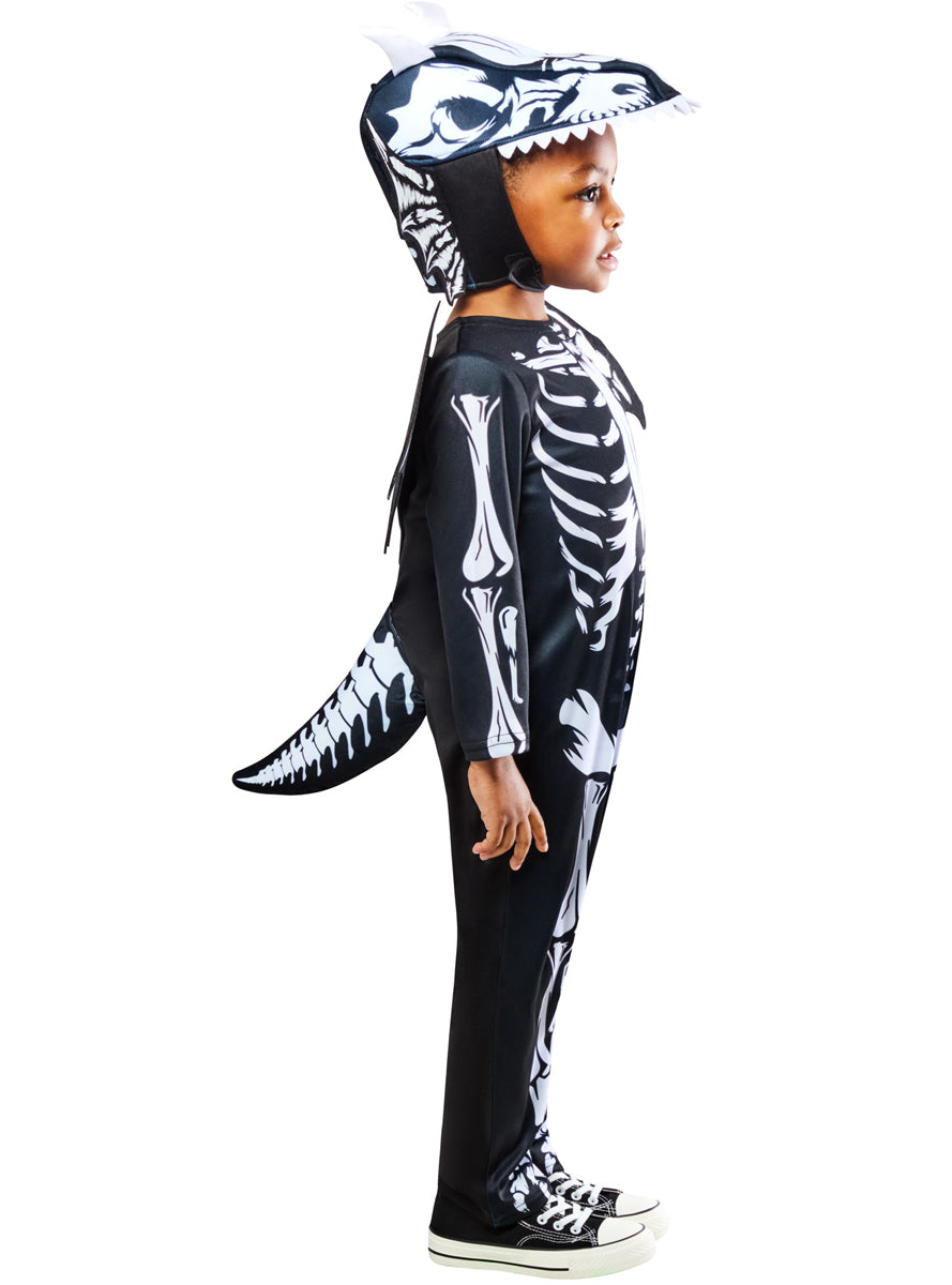 Halloween Boys Skeleton Dragon Costume - Side Image
