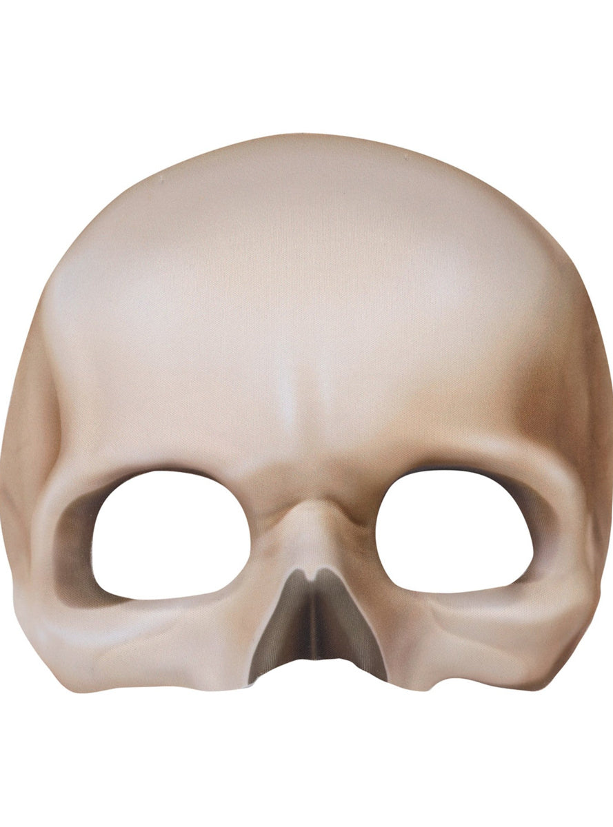 Half Face Halloween Skeleton Eye Mask - Alternate Image
