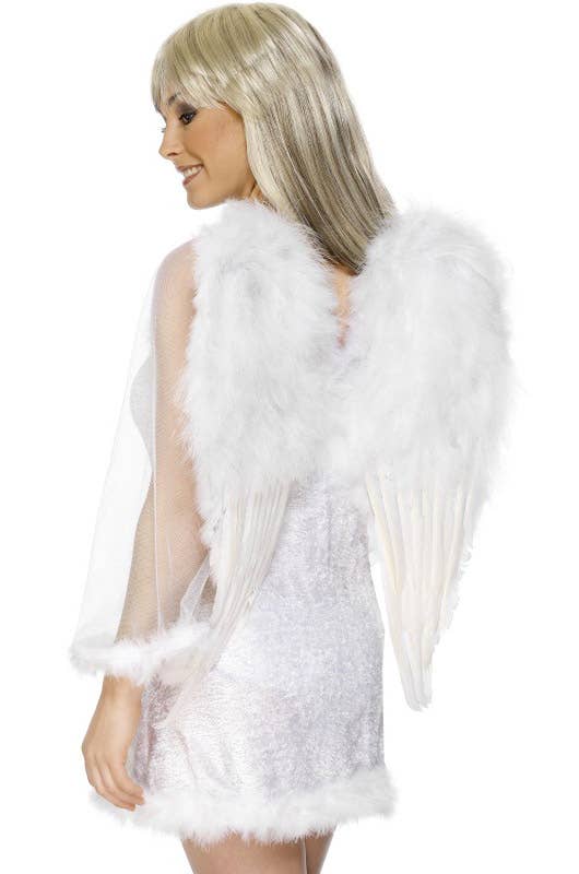 Large White Feather Angel Costume Wings