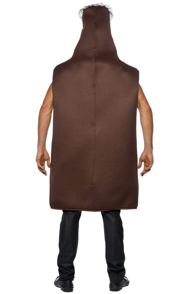 Adult's Funny Studmeister Beer Bottle Fancy Dress Costume Back View