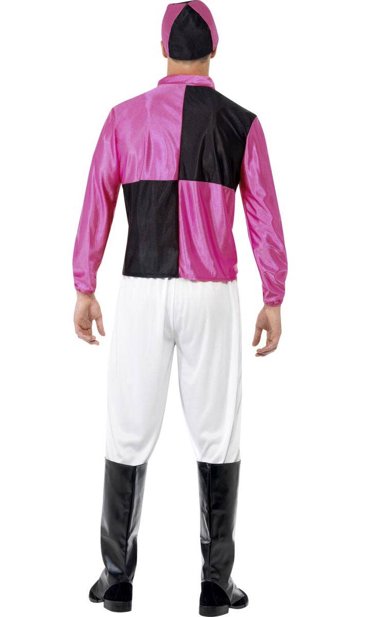 Men's Horse Riding Jockey Fancy Dress Costume Back