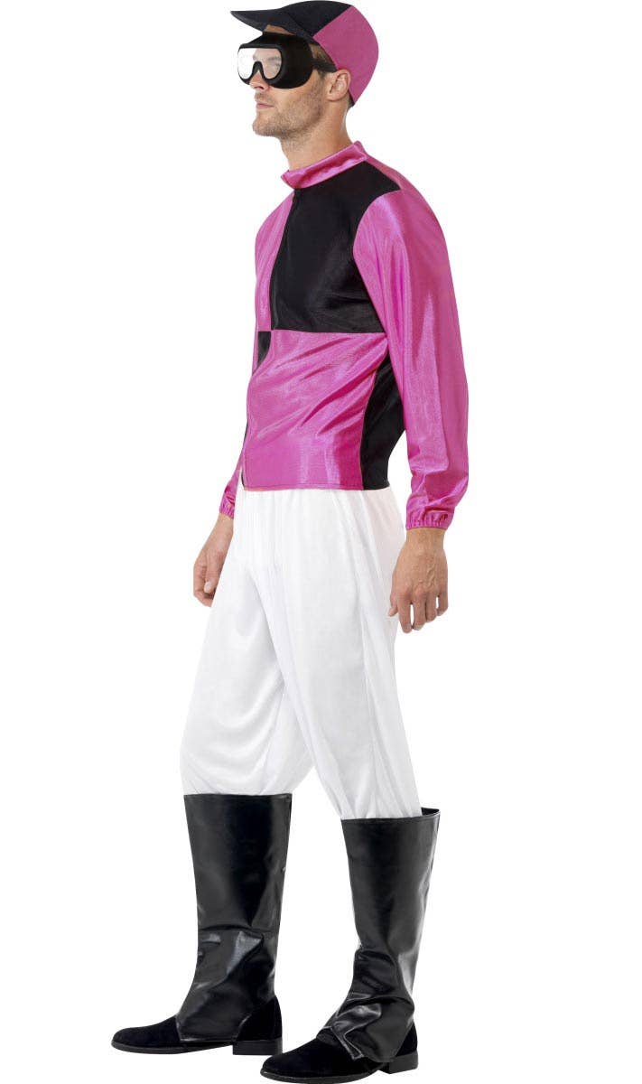 Men's Horse Riding Jockey Fancy Dress Costume Side