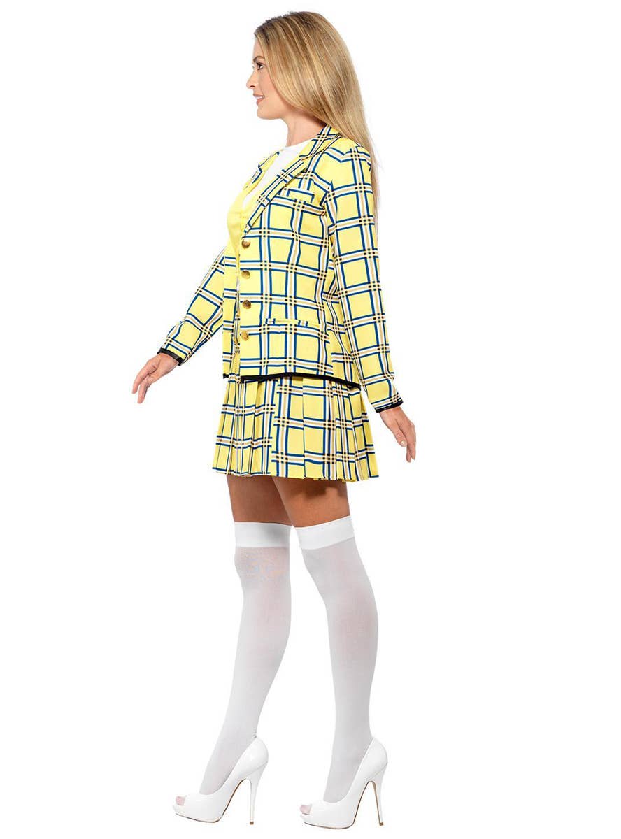 Womens Yellow Check Clueless Cher Costume - Alternate Image 4