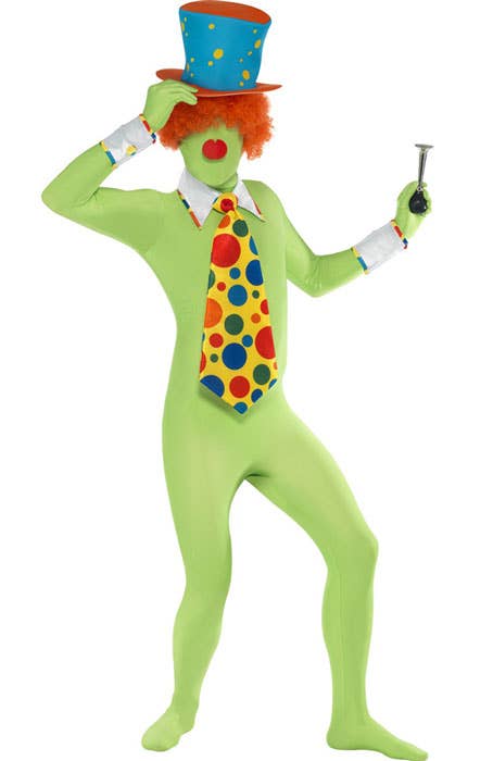 Men's Green Skin Suit Fancy Dress Costume Alternative