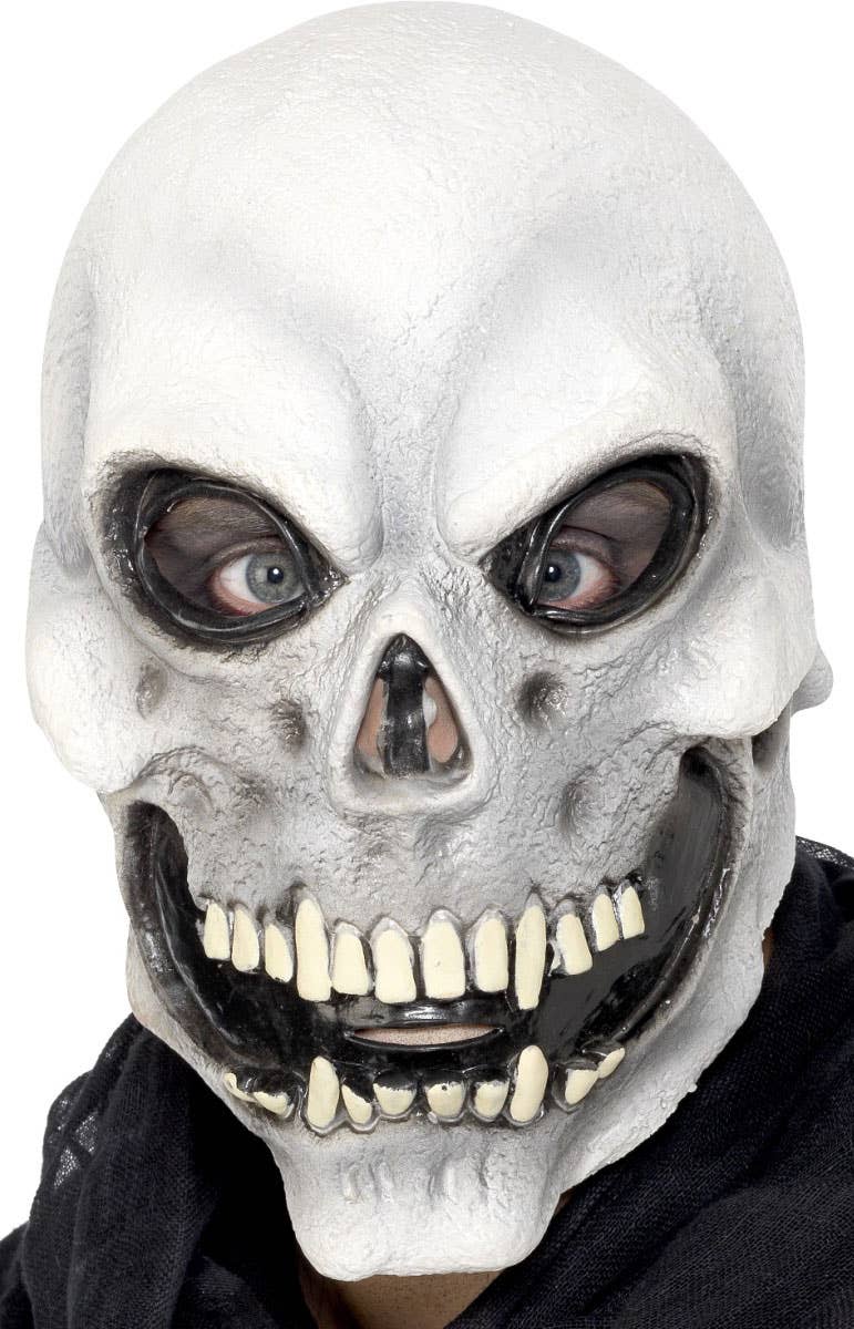 Adults White Latex Skull Halloween Costume Mask