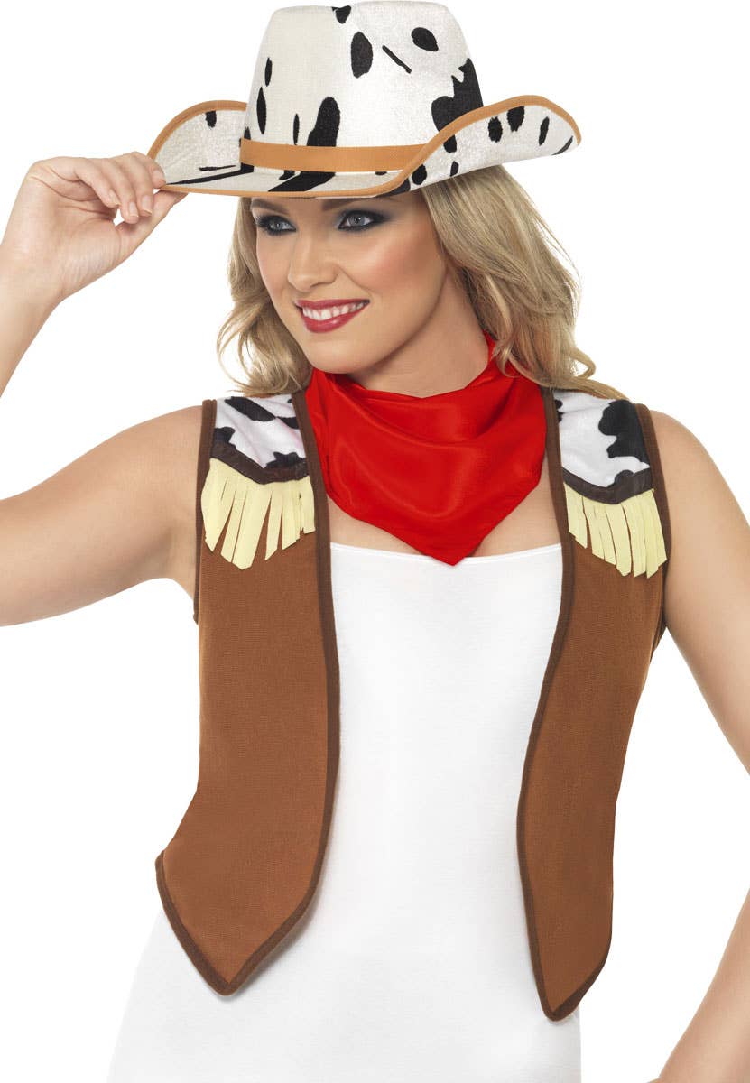 Western cowgirl fancy dress costume accessory kit