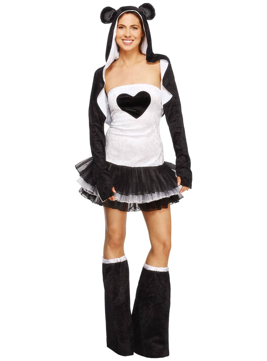 Womens Sexy Panda Costume Alternate Front Image