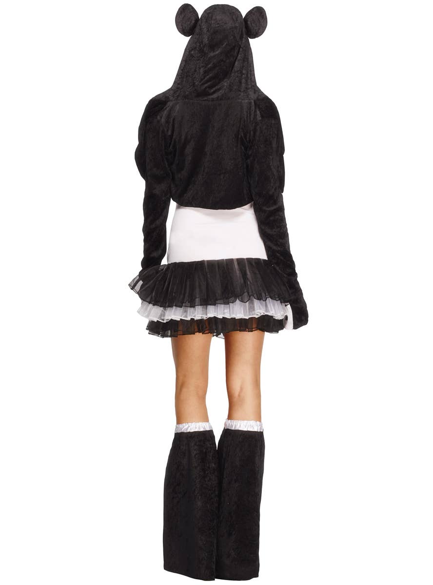 Womens Sexy Panda Costume Back Image