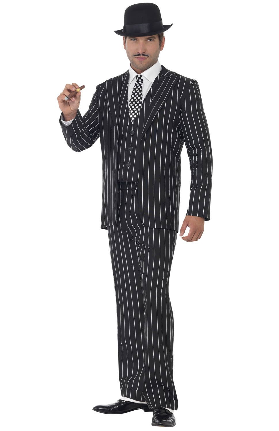Vintage Gangster Boss Men's Great Gatsby 1920's Costume Image 2
