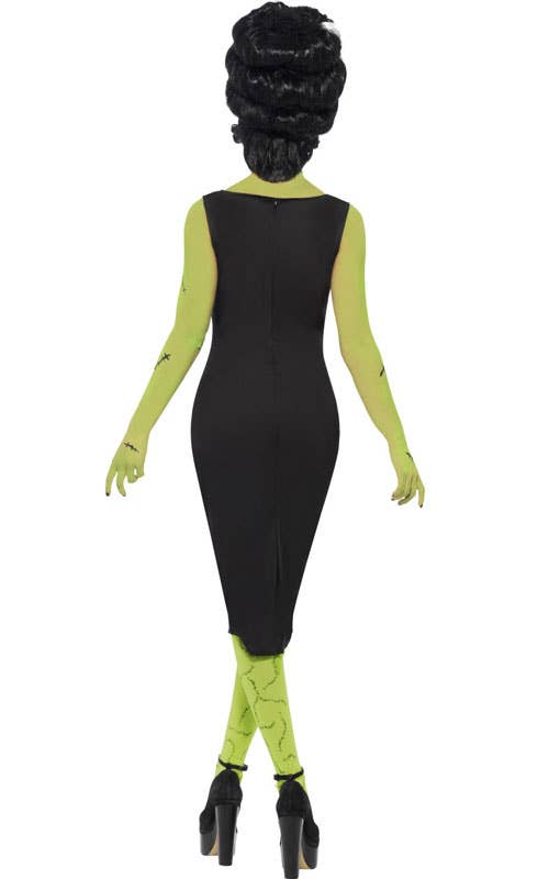 Pin Up Frankenstein's Bride Women's Halloween Costume - Back Image