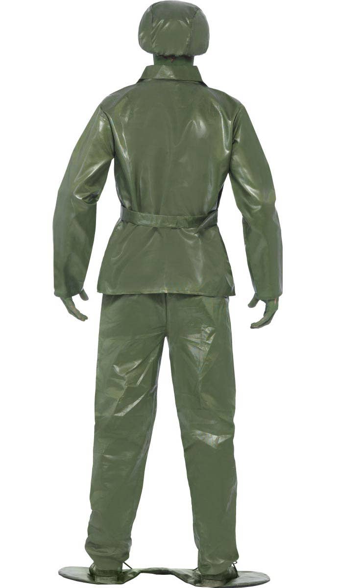 Men's Green Toy Soldier Army Costume Back