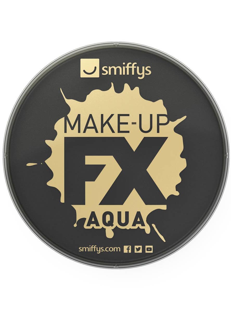 Water Activated Black Halloween Makeup Facepaint - Close Up View
