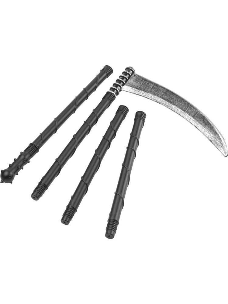Collapsible Plastic Grim Reaper Scythe Costume Weapon - Alternative View
