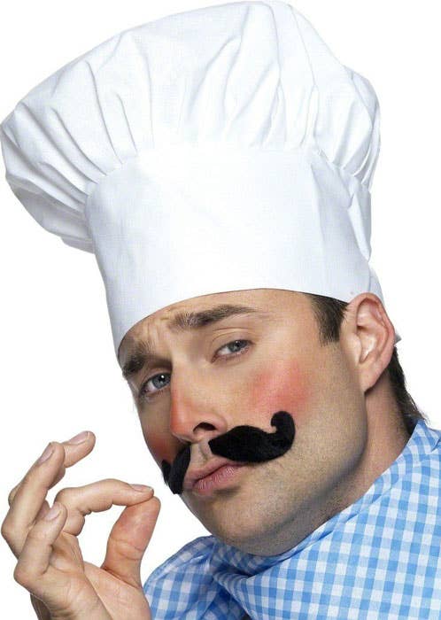 White Gourmet Chef Puff Top Costume Hat