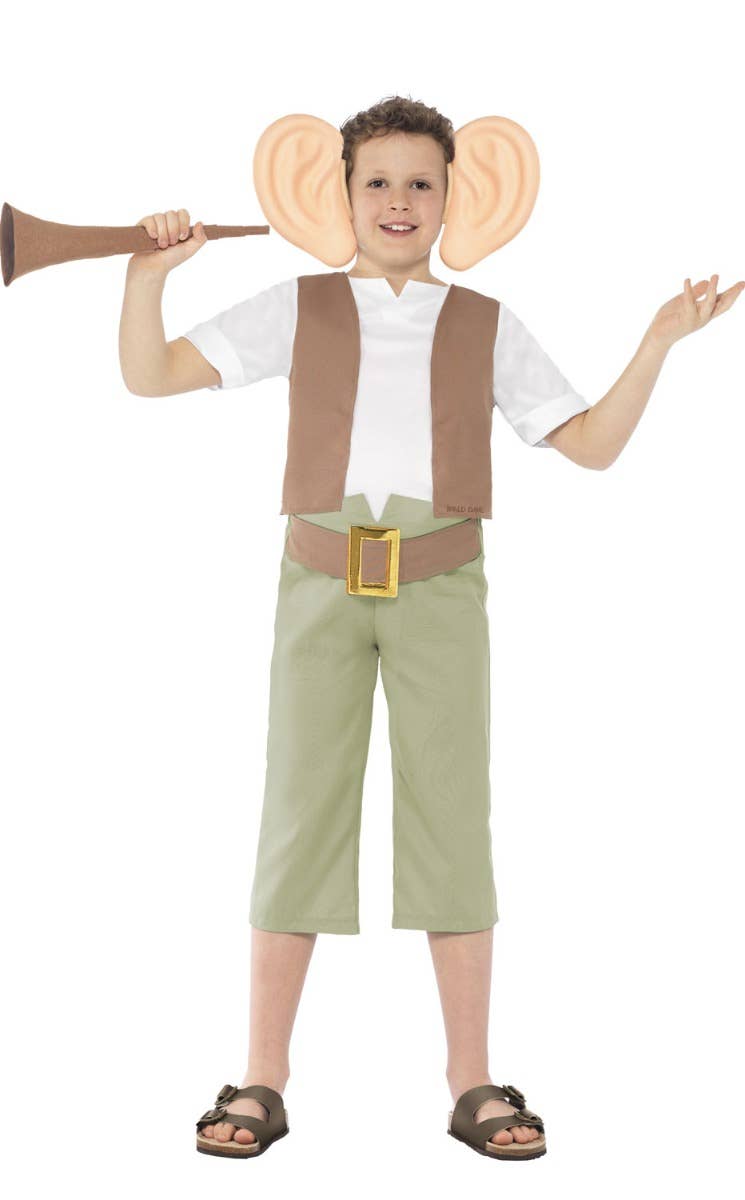 Boys BFG Roald Dahl Book Week Fancy Dress Costume Front Image