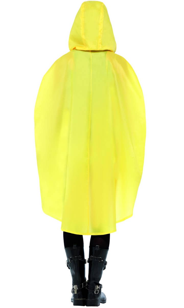 Women's Yellow Duck Novelty Unisex Party Poncho Back Image