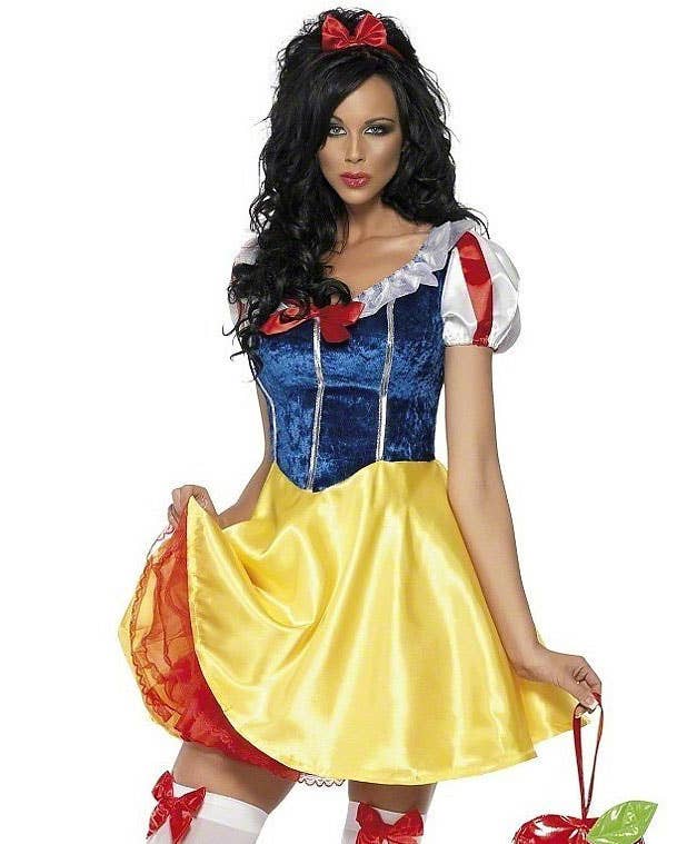Women's Sexy Fairytale Snow White Costume Close View