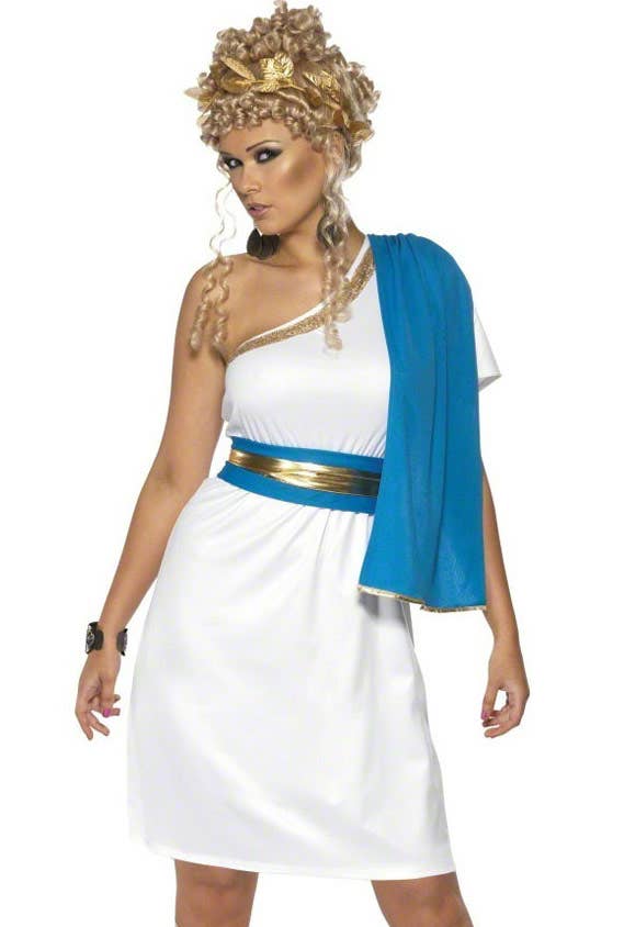 Ancient Empires Roman Toga Womens Costume - Close Image
