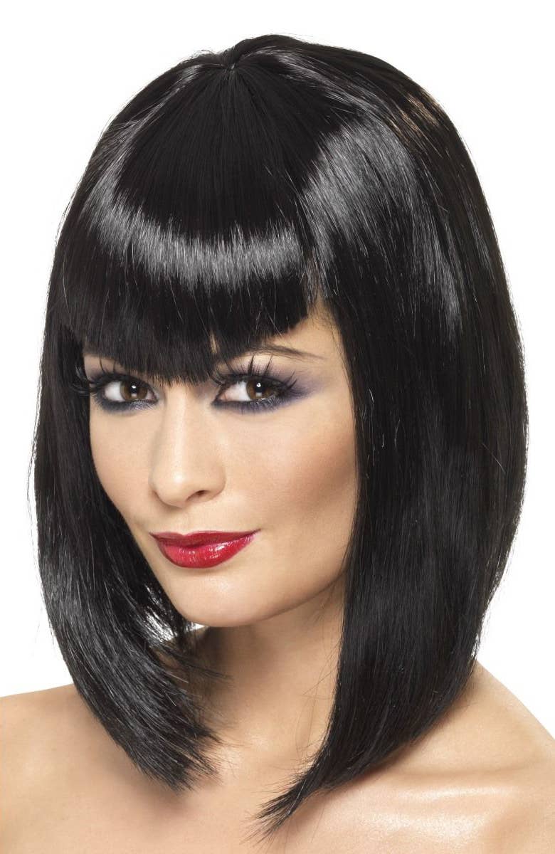 Image of Mavis Vamp Women's Black Halloween Costume Wig