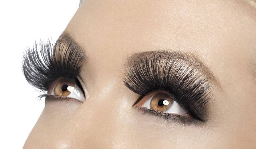 Extra Long Thick Black Costume Eyelashes Alternate Image
