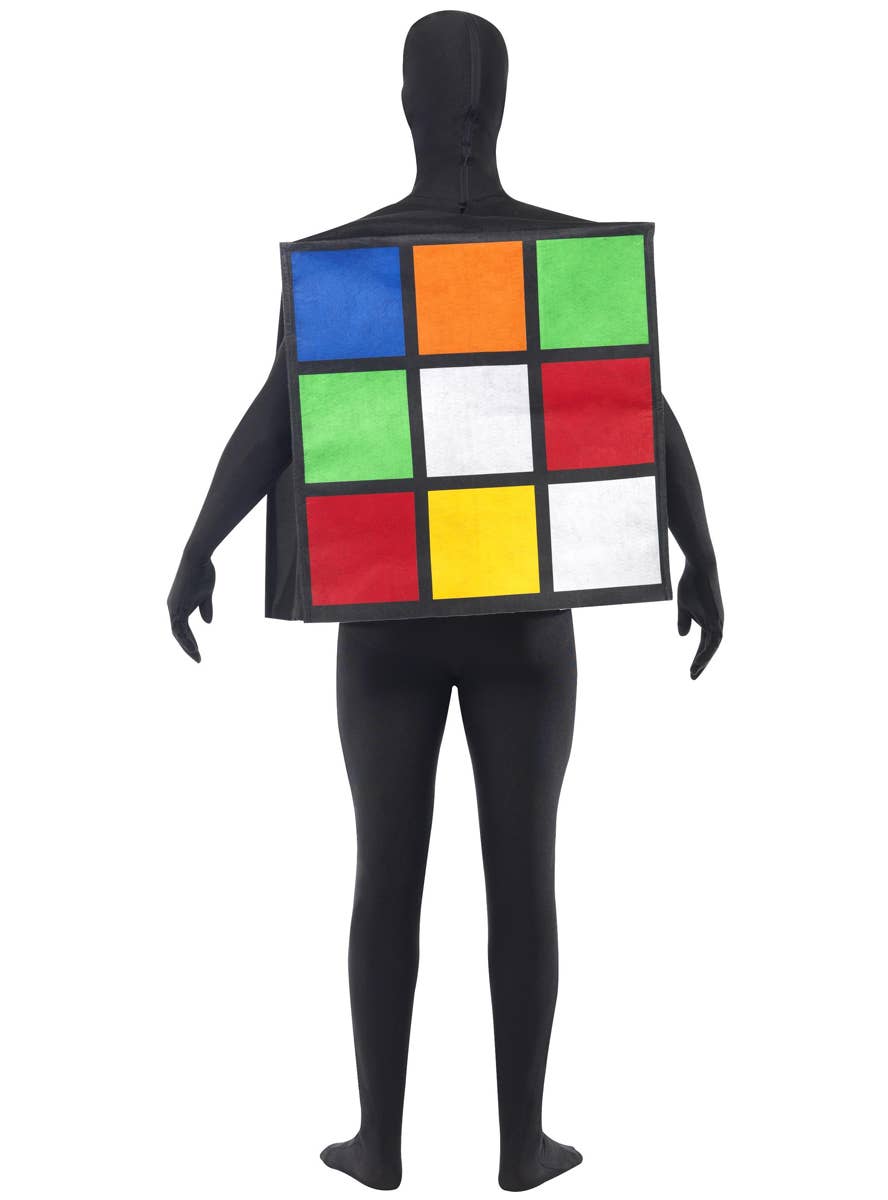 Adult's Rubiks Cube Funny Fancy Dress Costume - Alt Image