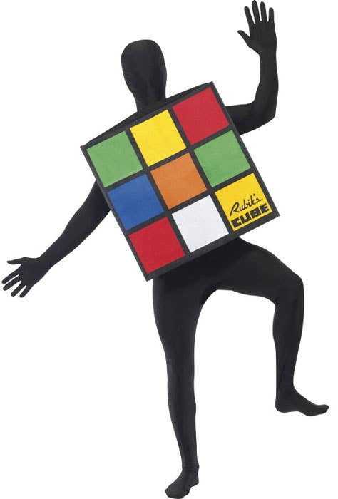Adult's Rubiks Cube Funny Fancy Dress Costume - Main Image